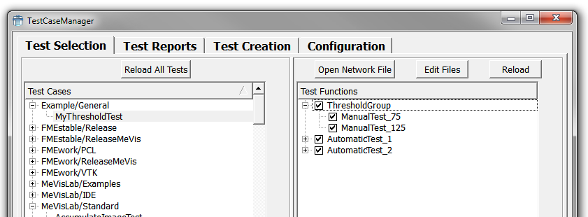 Grouped Test Functions