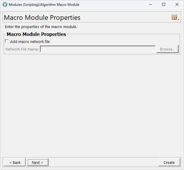 Algorithm Macro Module